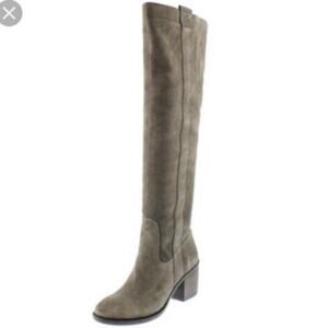 BCBG Generation Knee High Suede Olive Boot 38